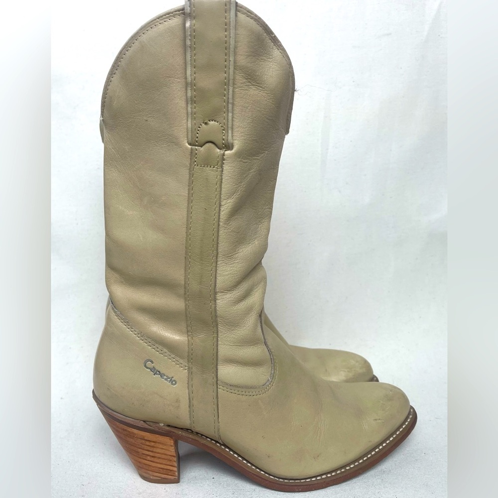 Vintage 70's Women's Capezio Leather Cowboy Boots, Size 7m